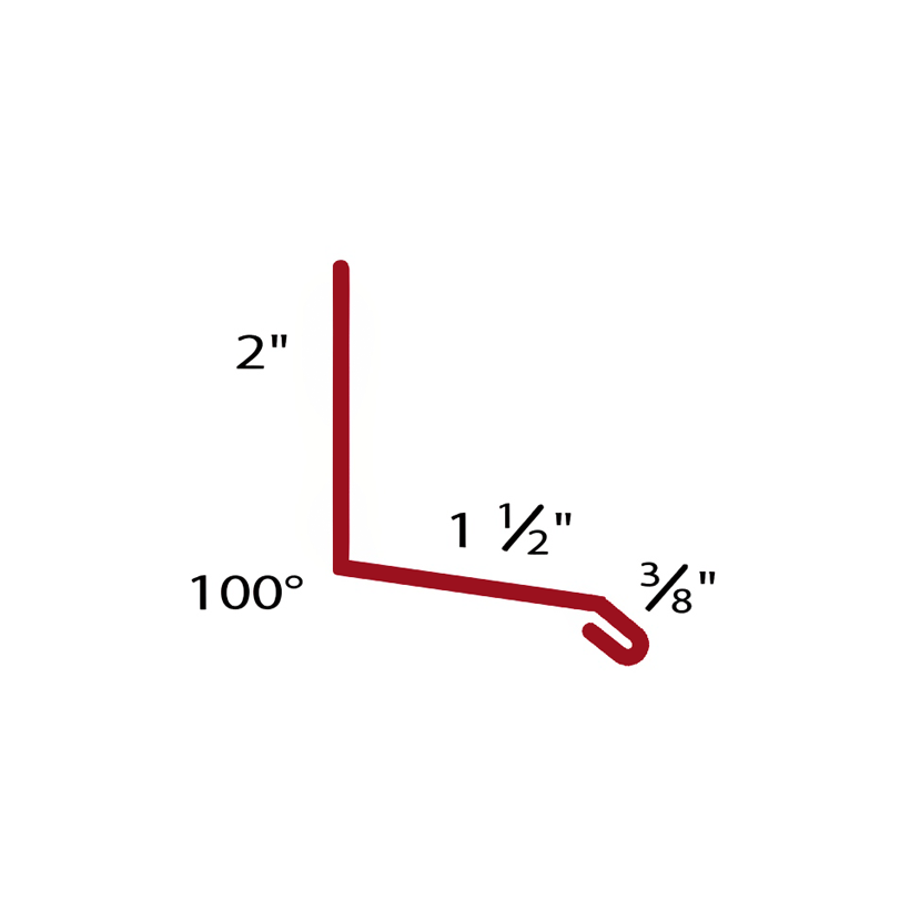 1½" Window Drip (2" Leg)