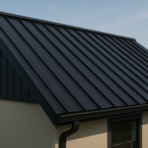 Standing Seam 150 metal roofing panel with 1.5 inch raised vertical seams