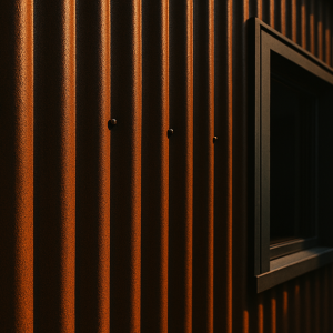 7/8 inch corrugated metal panel with deep wave profile for industrial applications